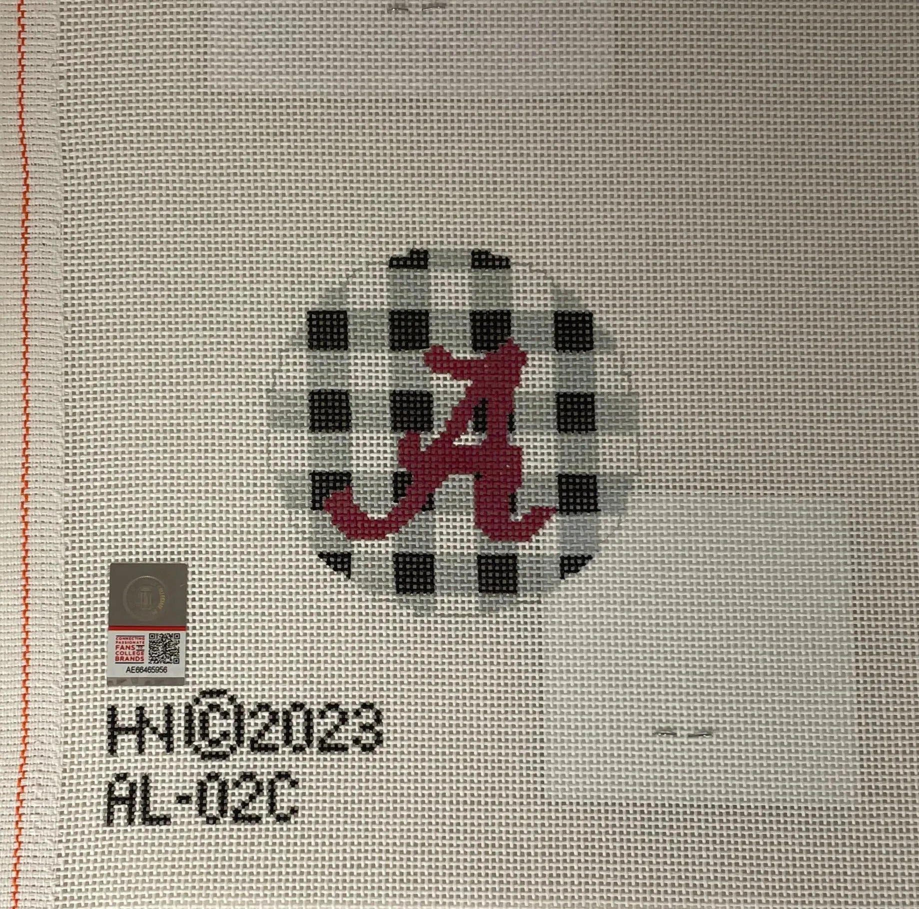 * Hedgehog Needlepoint Alabama Round