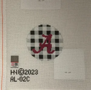 * Hedgehog Needlepoint Alabama Round