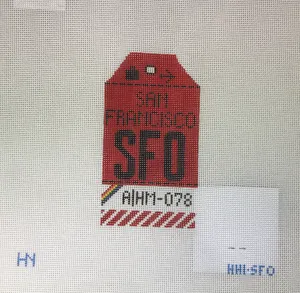 * Hedgehog Needlepoint HH1 SFO San Francisco