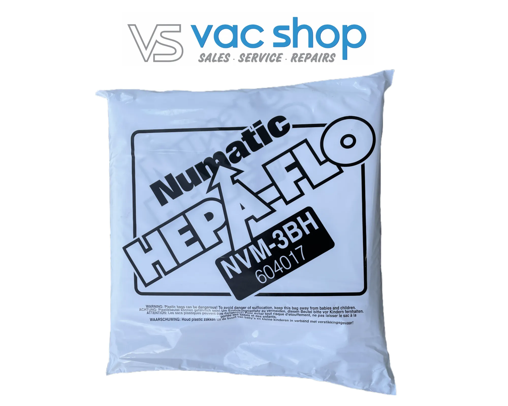 10 Pack Of Genuine Numatic (NVM-3BH) Vacuum Hepa-Flo Dust Bags 604017 WVD570