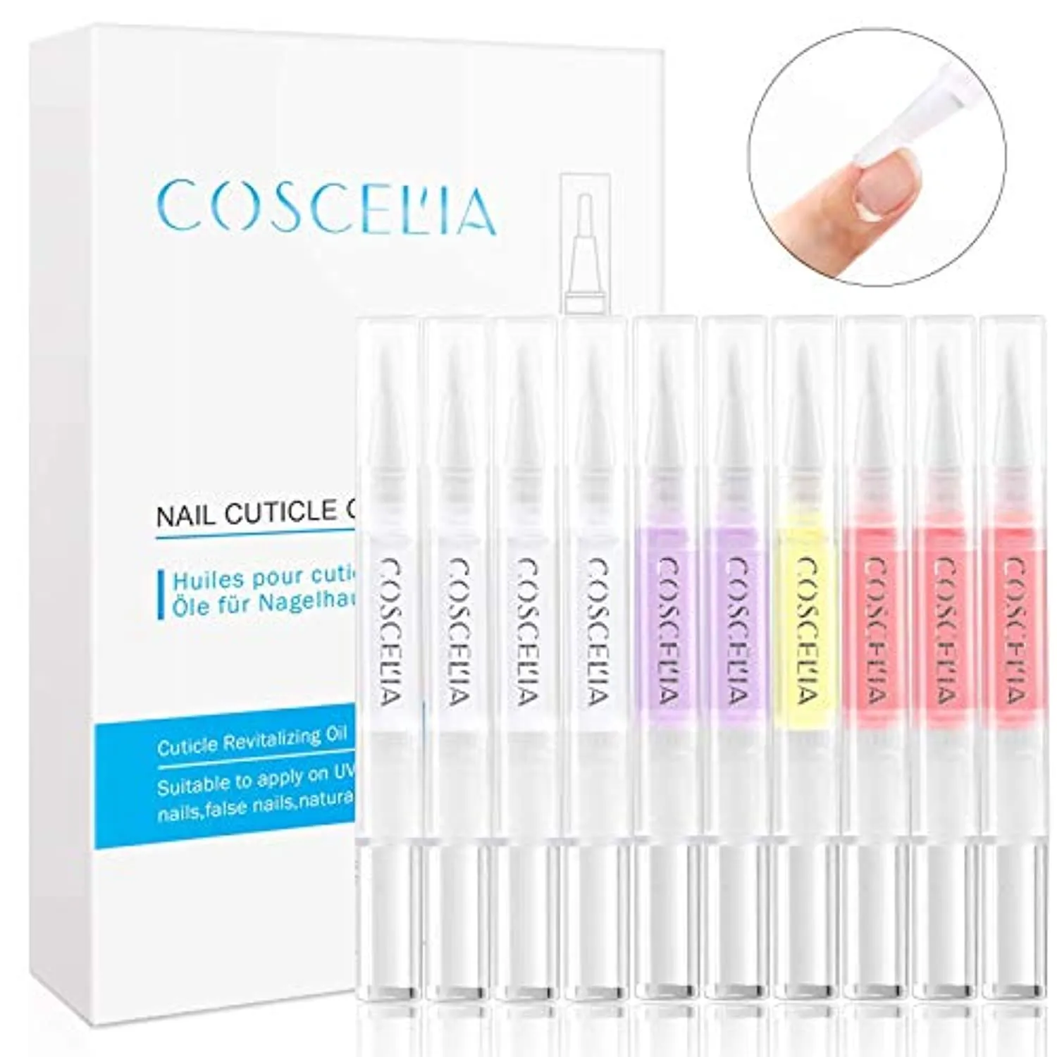 10pcs Cuticle Oil Pen and 3 in 1 Nail Glue
