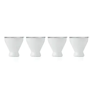 11 Oz Pearl White Cocktail Tumblers, Set Of 4