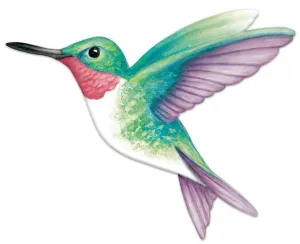 12" Metal Embossed Hummingbird Sign - MD1189