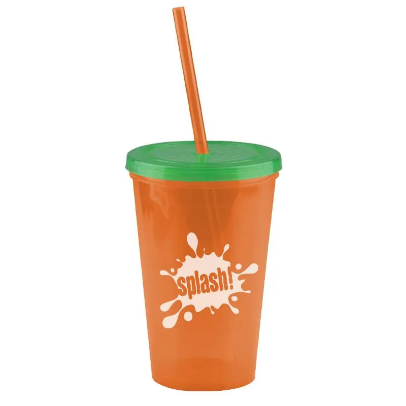 16 oz Insulated Straw Tumbler