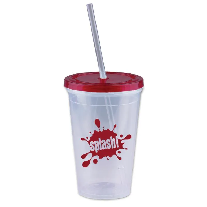16 oz Insulated Straw Tumbler