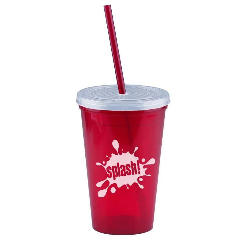 16 oz Insulated Straw Tumbler