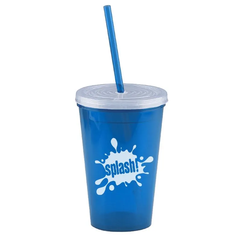 16 oz Insulated Straw Tumbler