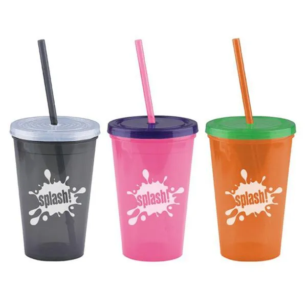 16 oz Insulated Straw Tumbler