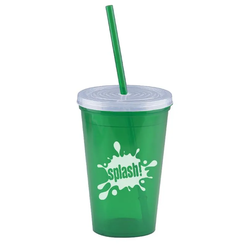 16 oz Insulated Straw Tumbler