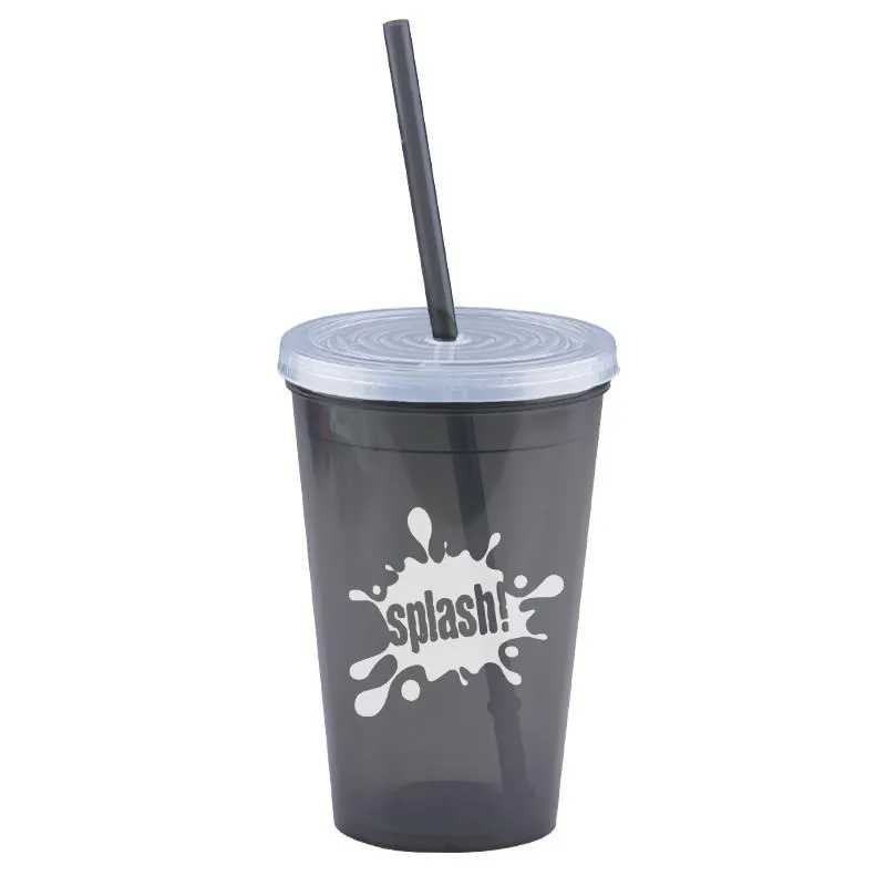 16 oz Insulated Straw Tumbler