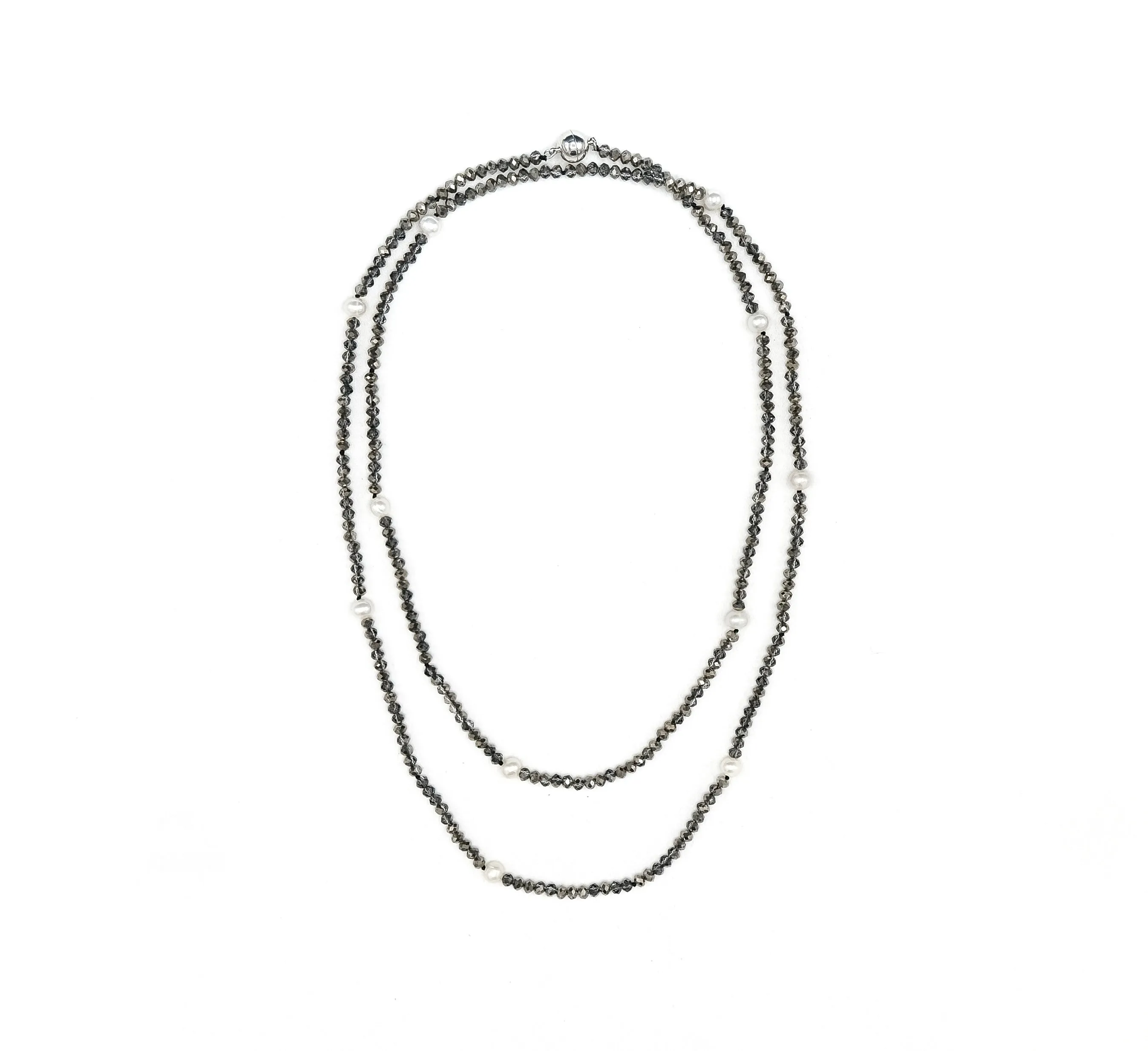 199-07 | GUNMETAL LITE CRYSTAL PEARL 42"