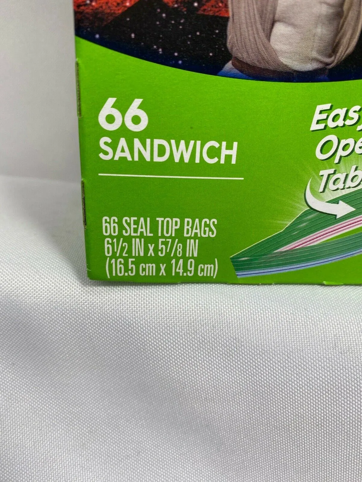 (2) Ziploc 66 Sandwich Bags Star Wars 6 1/2 x 5 7/8 Seal Top 132 Poly Zipper
