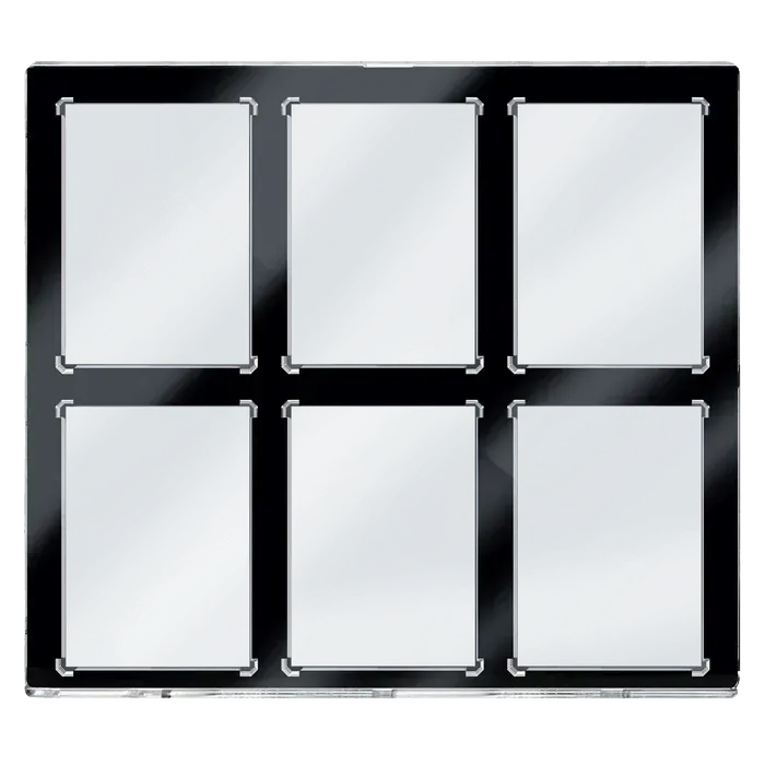 35PT 6-Card Black Border UV ONE-TOUCH Magnetic Holder