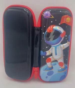 3D Embossed Astronaut Stationery Pouch Shining EVA Pencil Case Fancy Accessories Storage Pouch For Kids