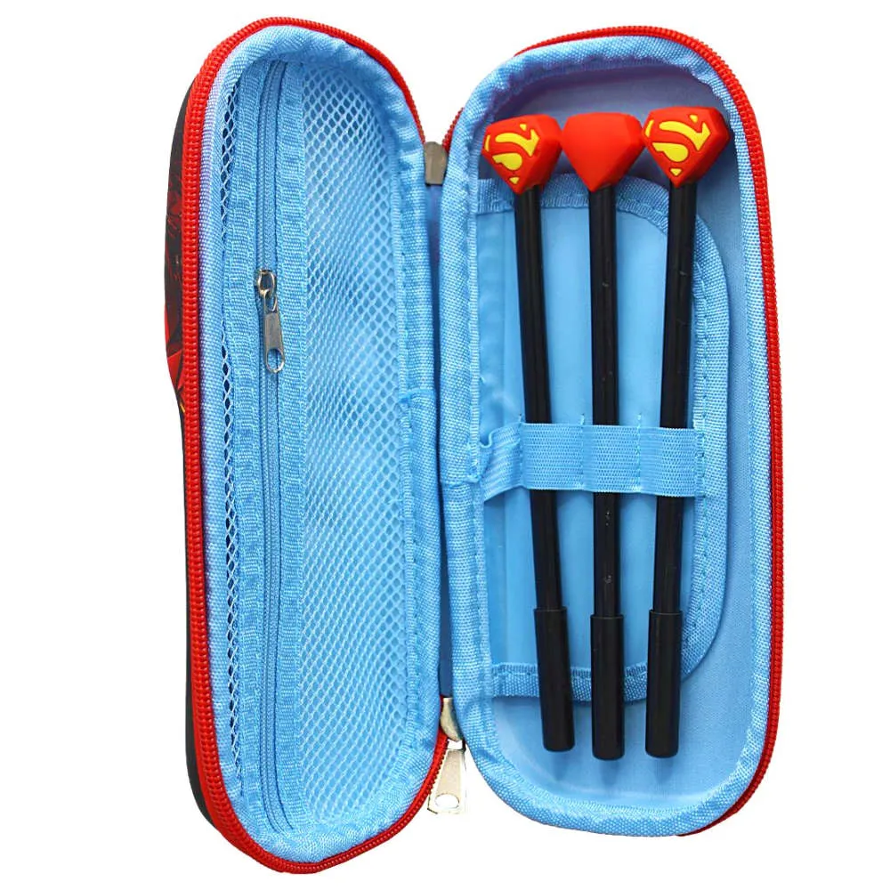 3D Embossed Avengers Stationery Pouch EVA Pencil Case Cool Marvels Accessories Storage Pouch For Kids