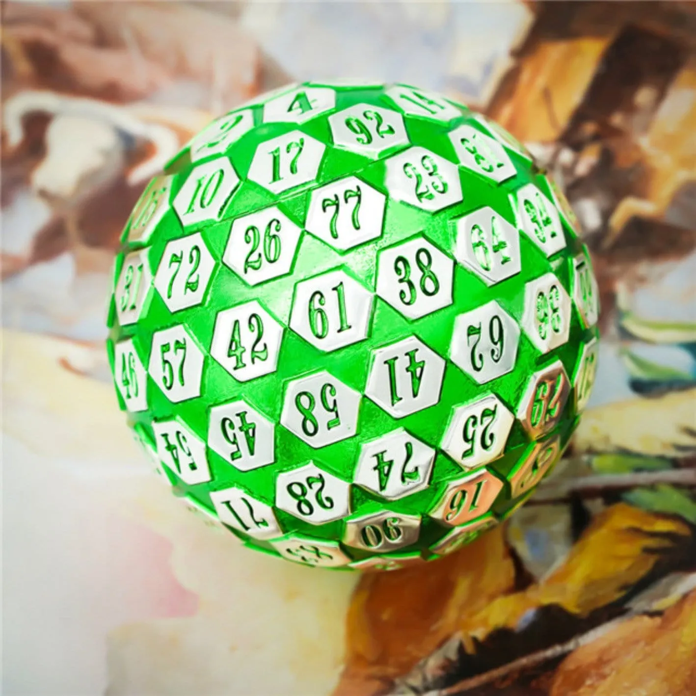 45mm Metal D100 - Green & Silver