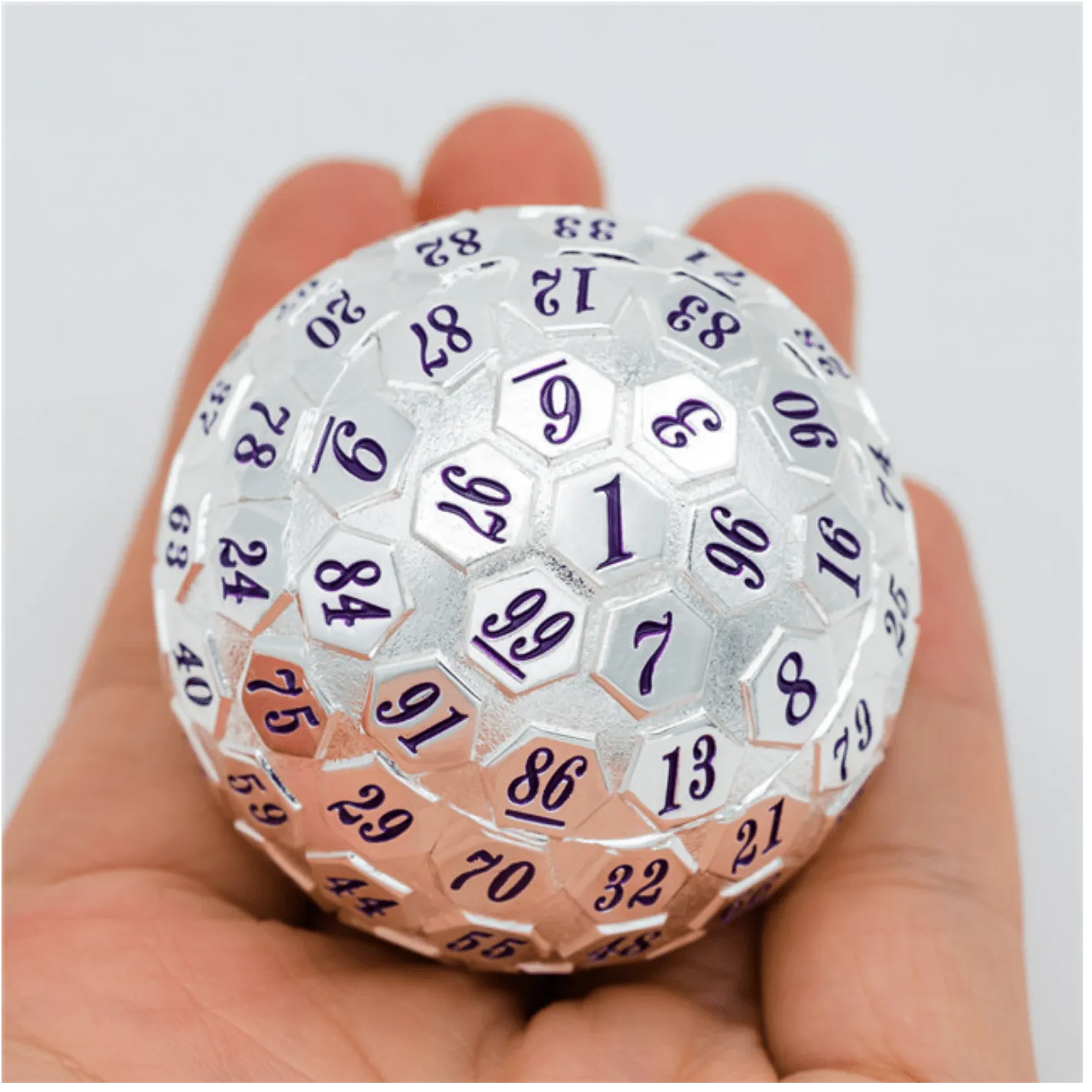 45mm Metal D100 - Platinum with Purple