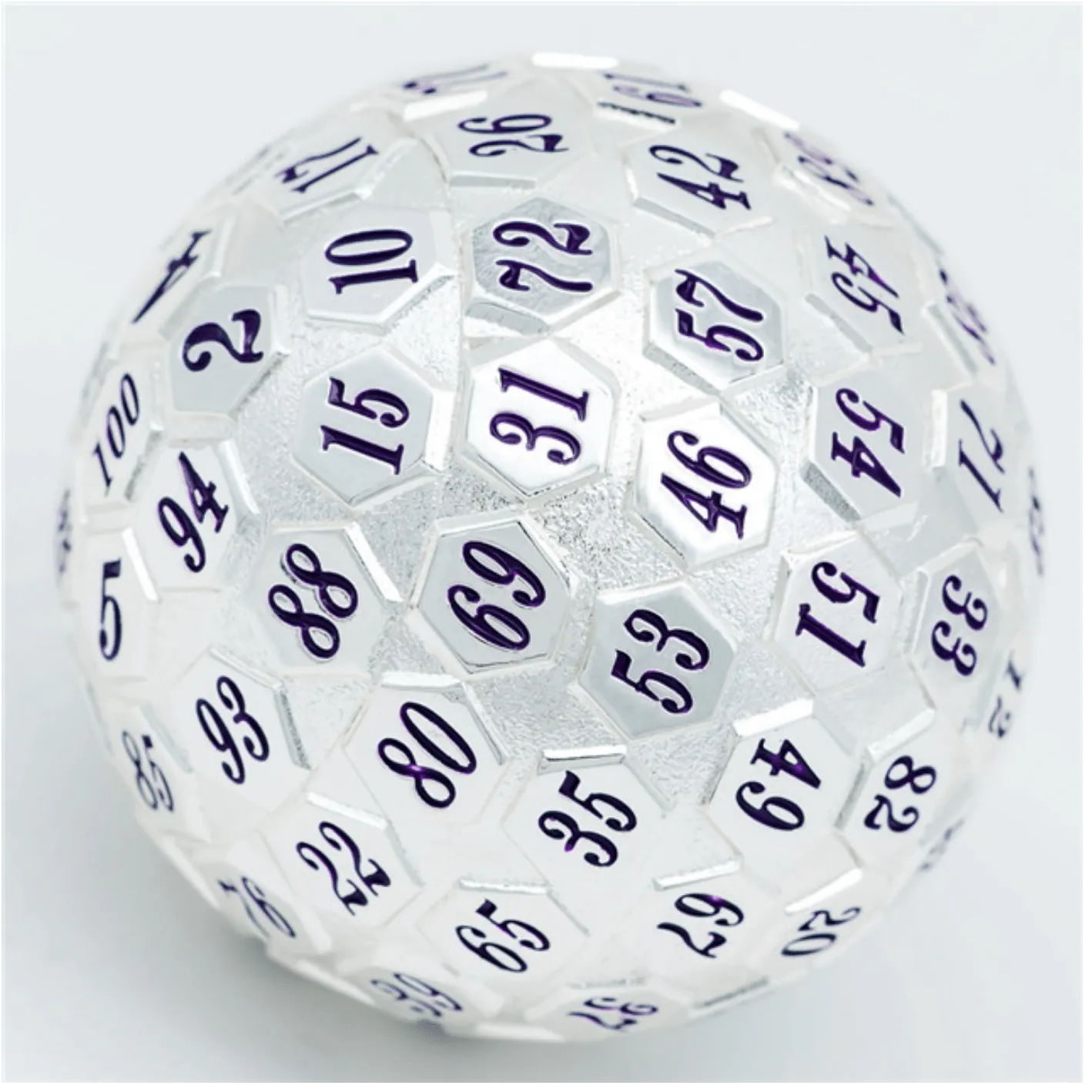 45mm Metal D100 - Platinum with Purple