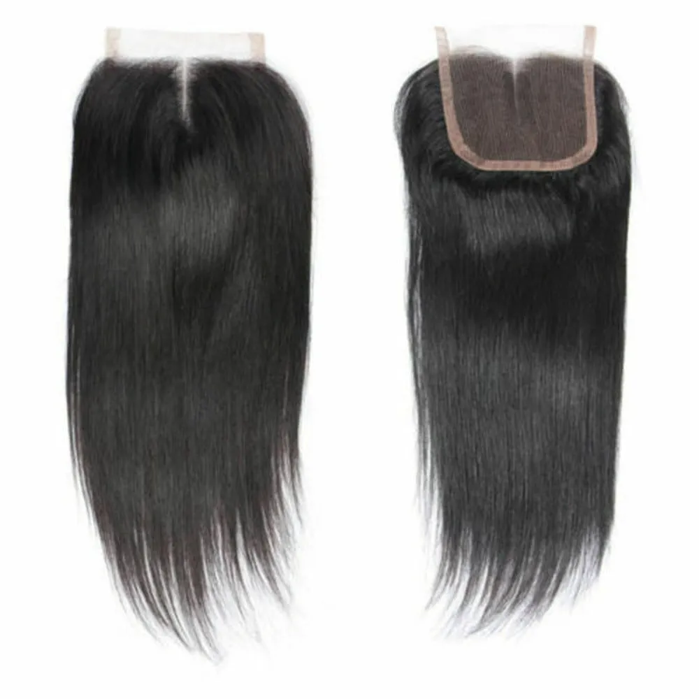 4X4 Straight Closure 100 Human Hair Unprocessed Closure