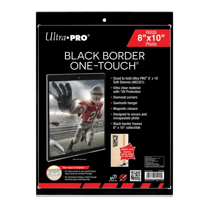 8" x 10" Black Border UV ONE-TOUCH Magnetic Holder
