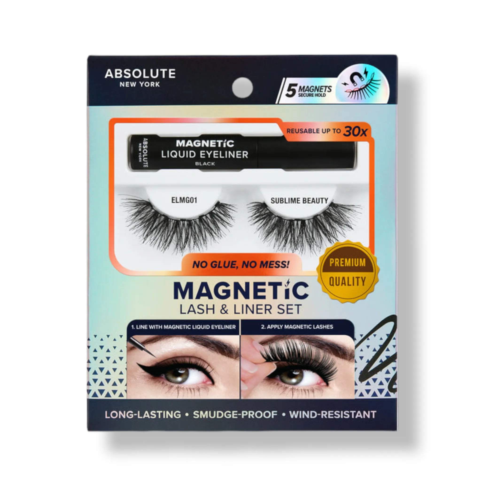 Absolute NY Magnetic Lash & Liner Set (Sublime Beauty)