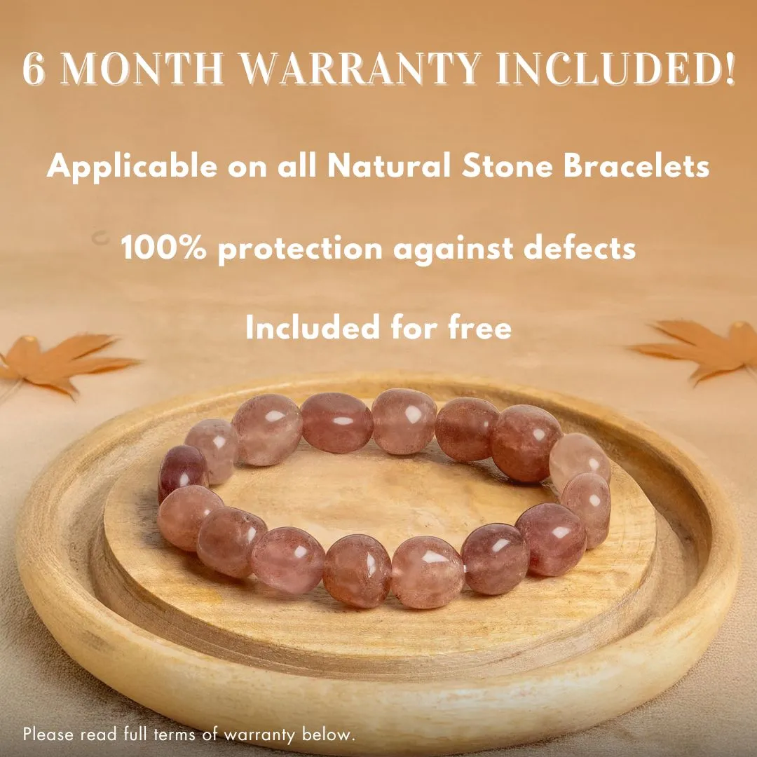 Abundance Citrine and Clear Quartz Natural Stone Bracelet
