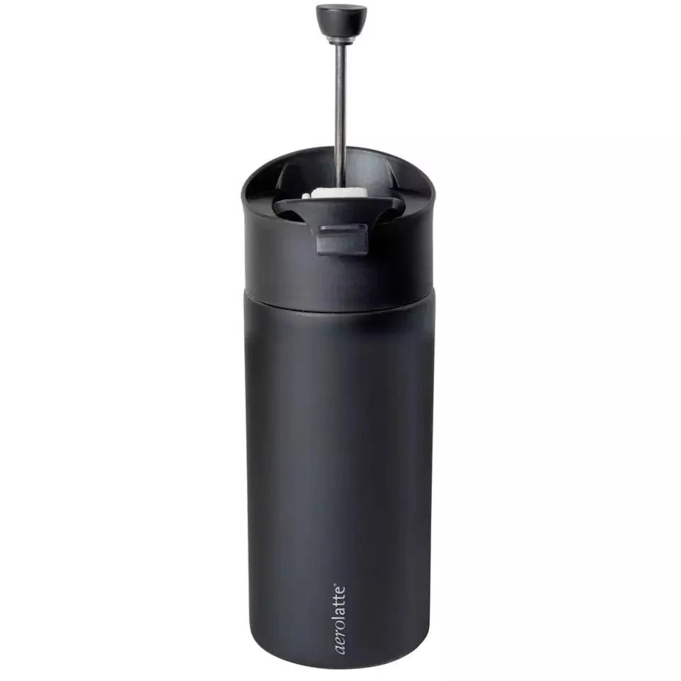 Aerolatte Press & Go French Press Coffee Travel Mug Double Walled 350ml DK-PG-BK