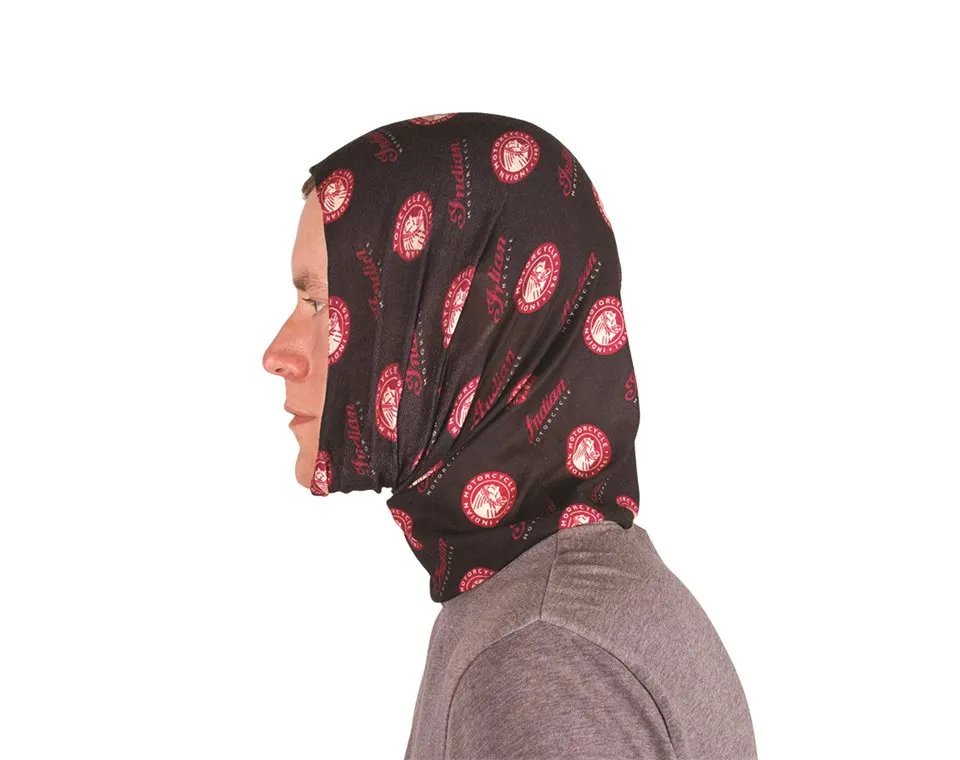 All Over Logo, Stretch Multifunctional Headwear, Black/Red