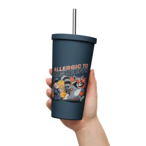 Allergic to Handcuffs – Raccoon Escape Insulated Tumbler with Straw