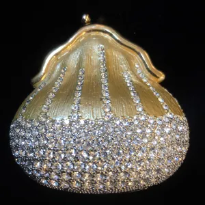 AN UNUSUAL METAL MINIATURE PURSE PURSE.