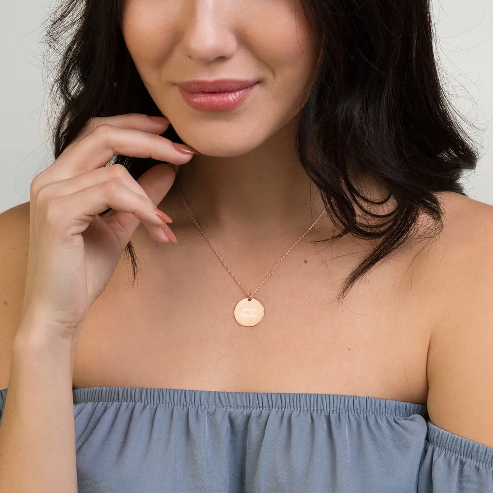 Andre Republic Disc Necklace