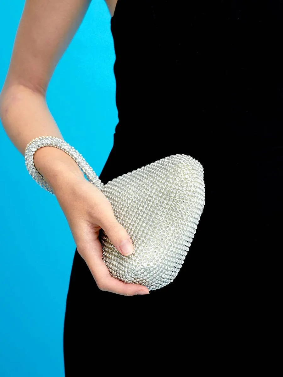 Angels Whisper Accessories - Jada Diamanté Wristlet Bag: Gold