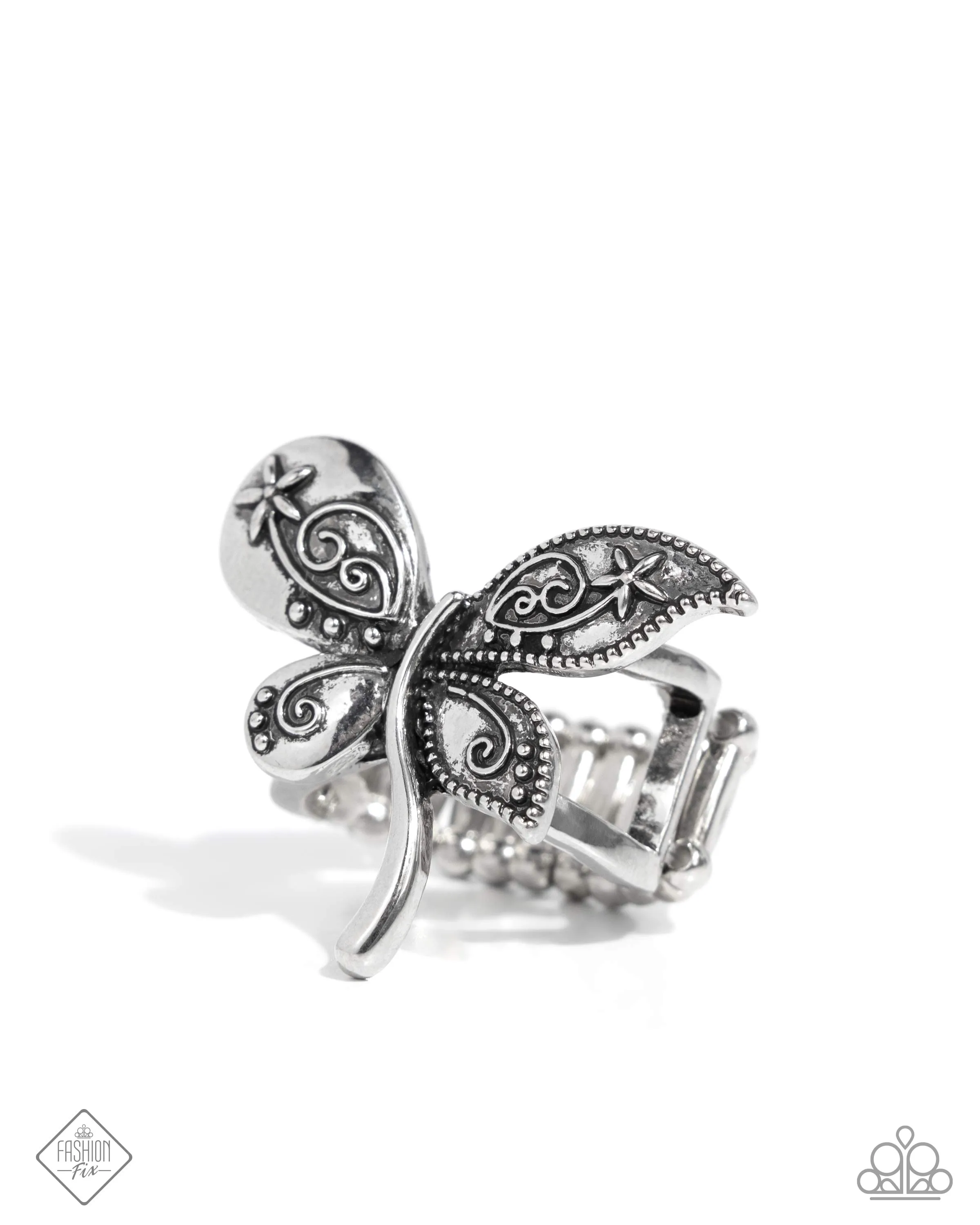 Animated Amusement Silver Ring Paparazzi