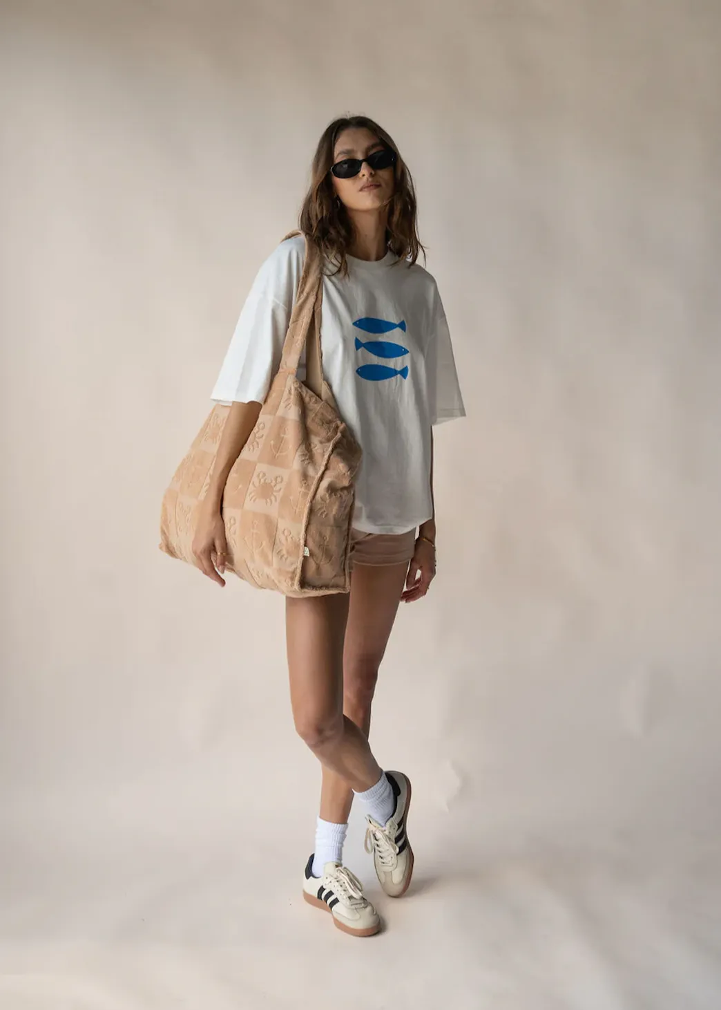 ARAMINTA JAMES Seaside Terry Tote Bag - Macadamia