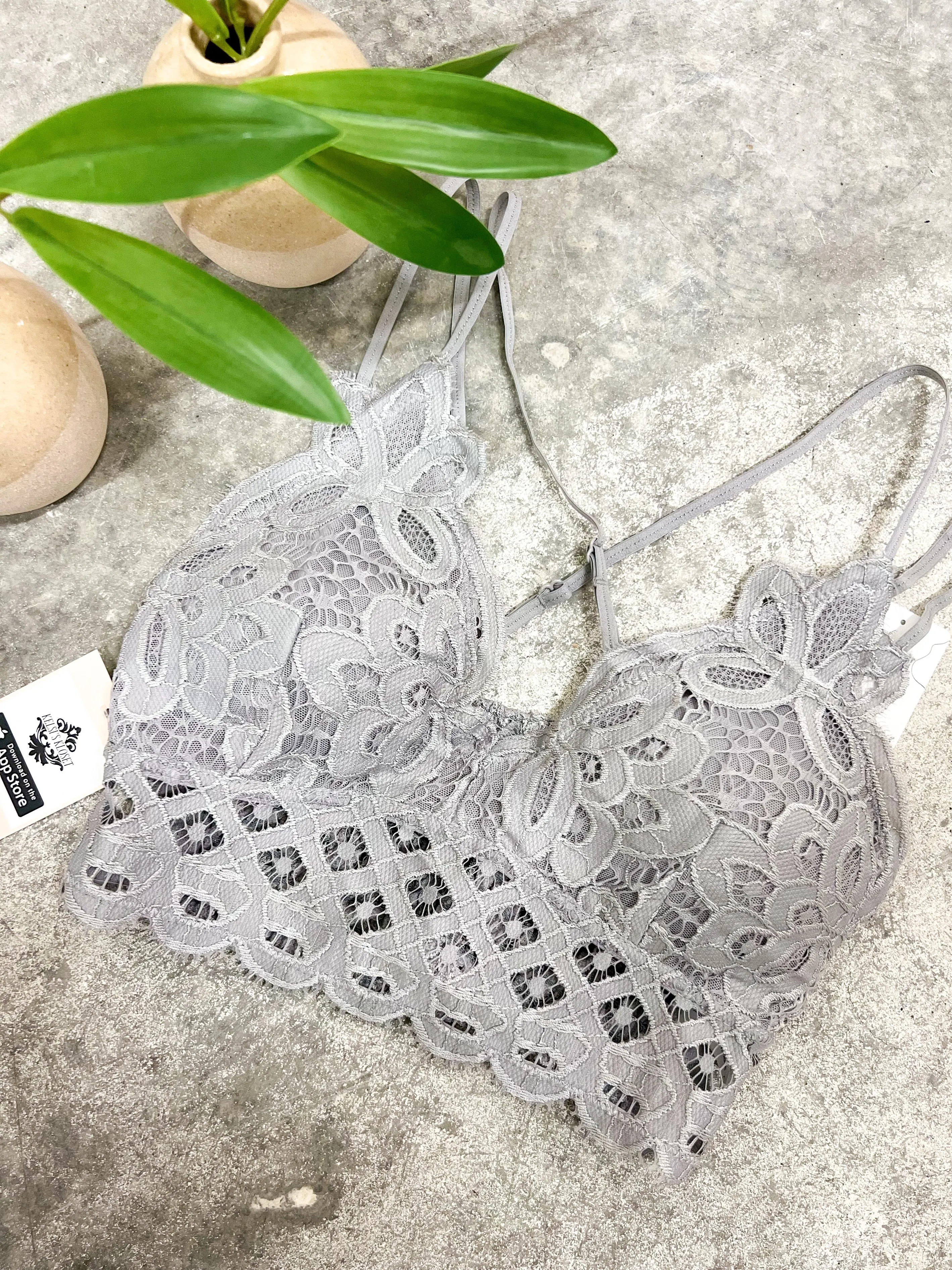 Ava Lace Strap Adjustable Bralette