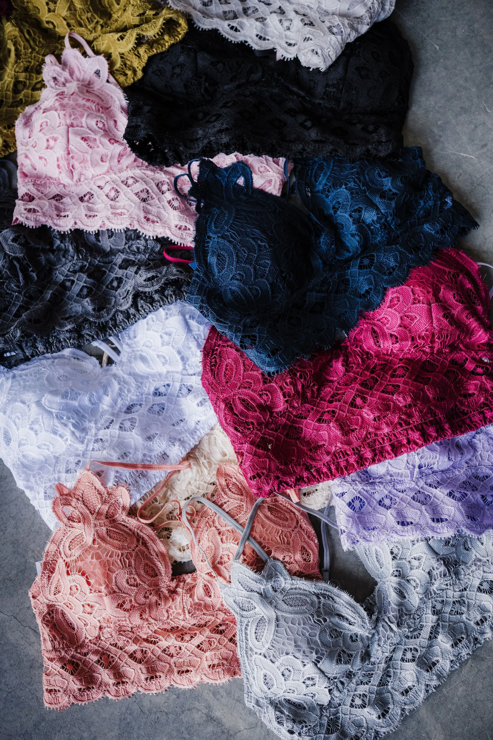 Ava Lace Strap Adjustable Bralette