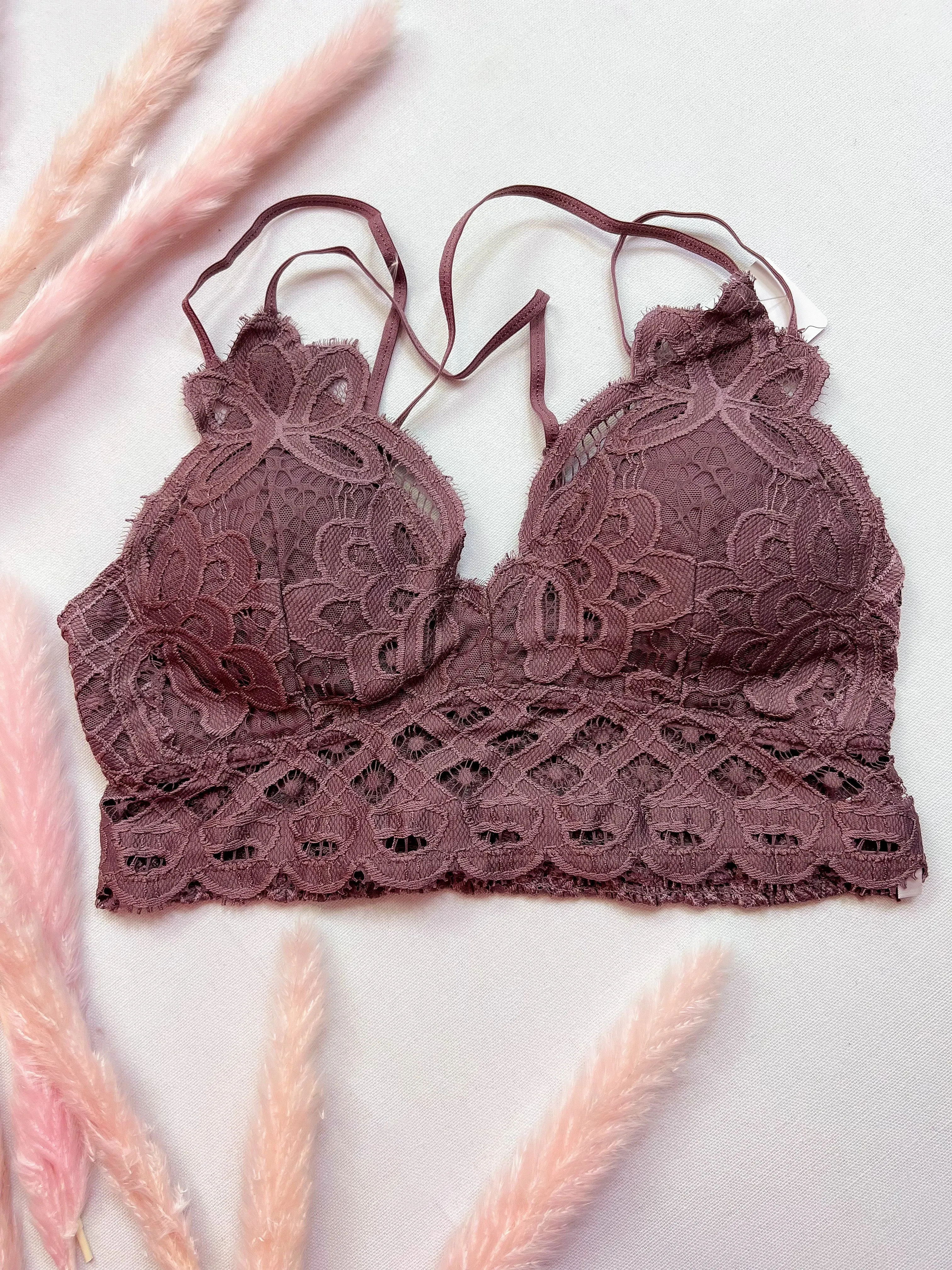 Ava Lace Strap Adjustable Bralette