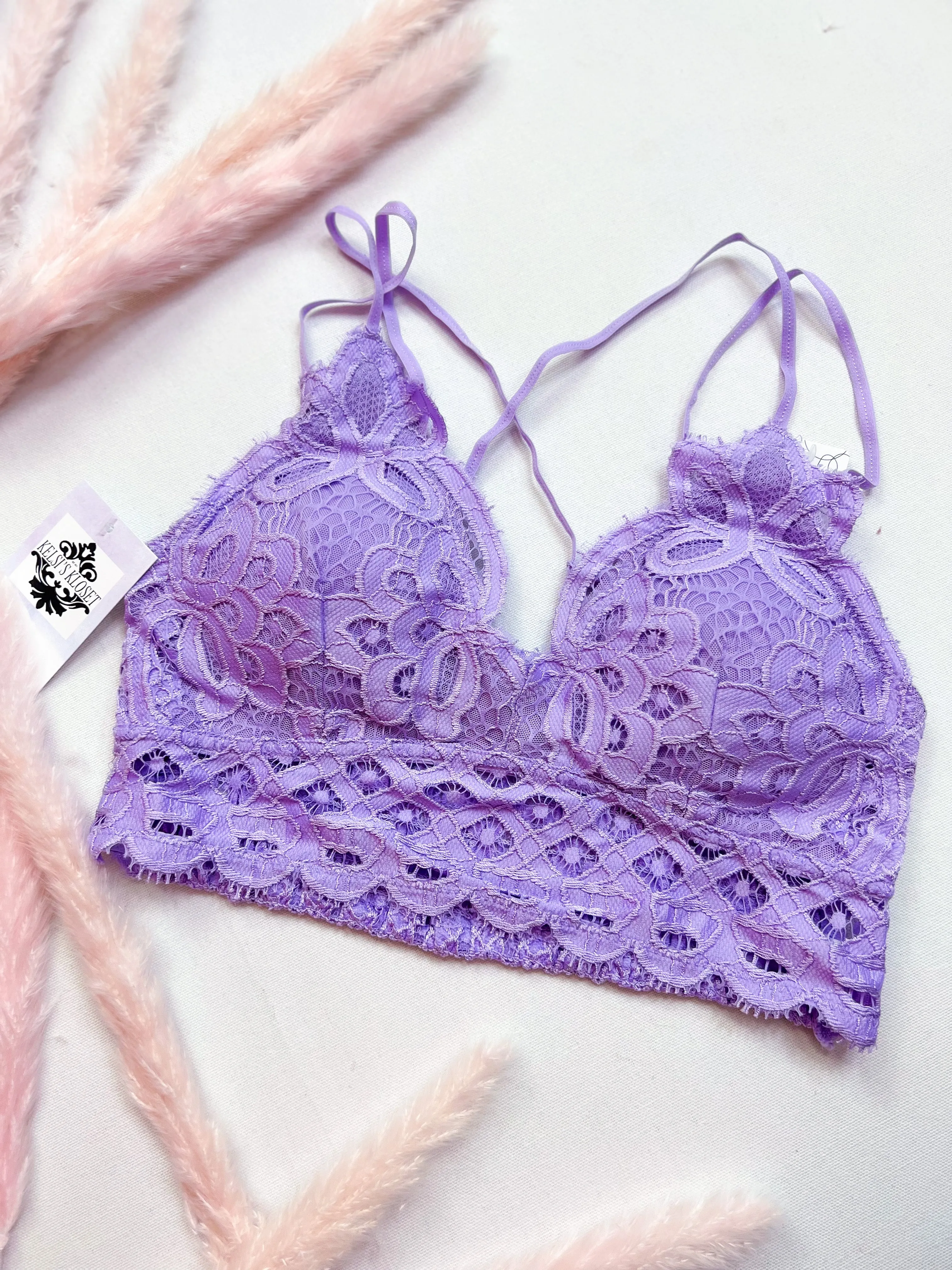 Ava Lace Strap Adjustable Bralette