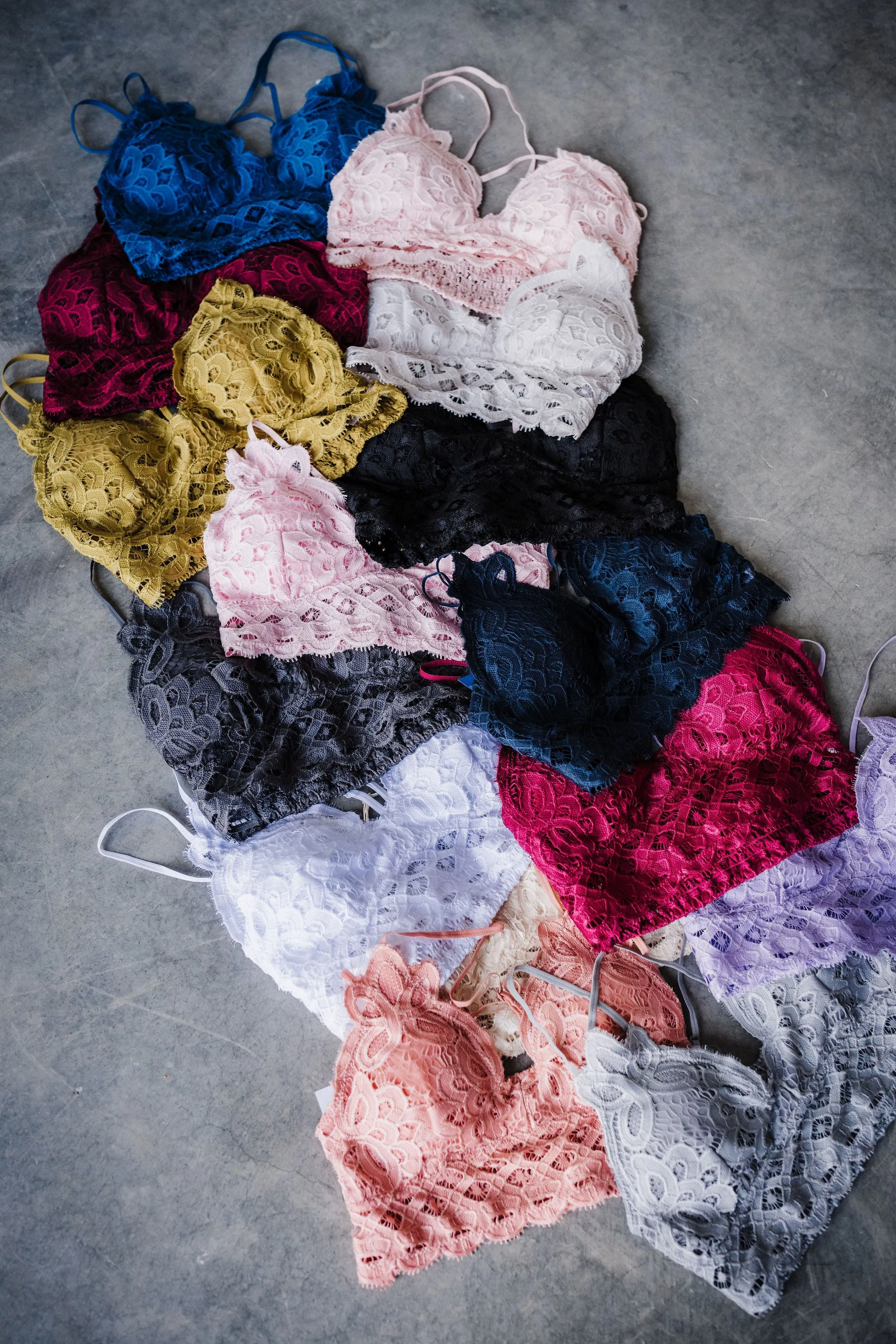 Ava Lace Strap Adjustable Bralette
