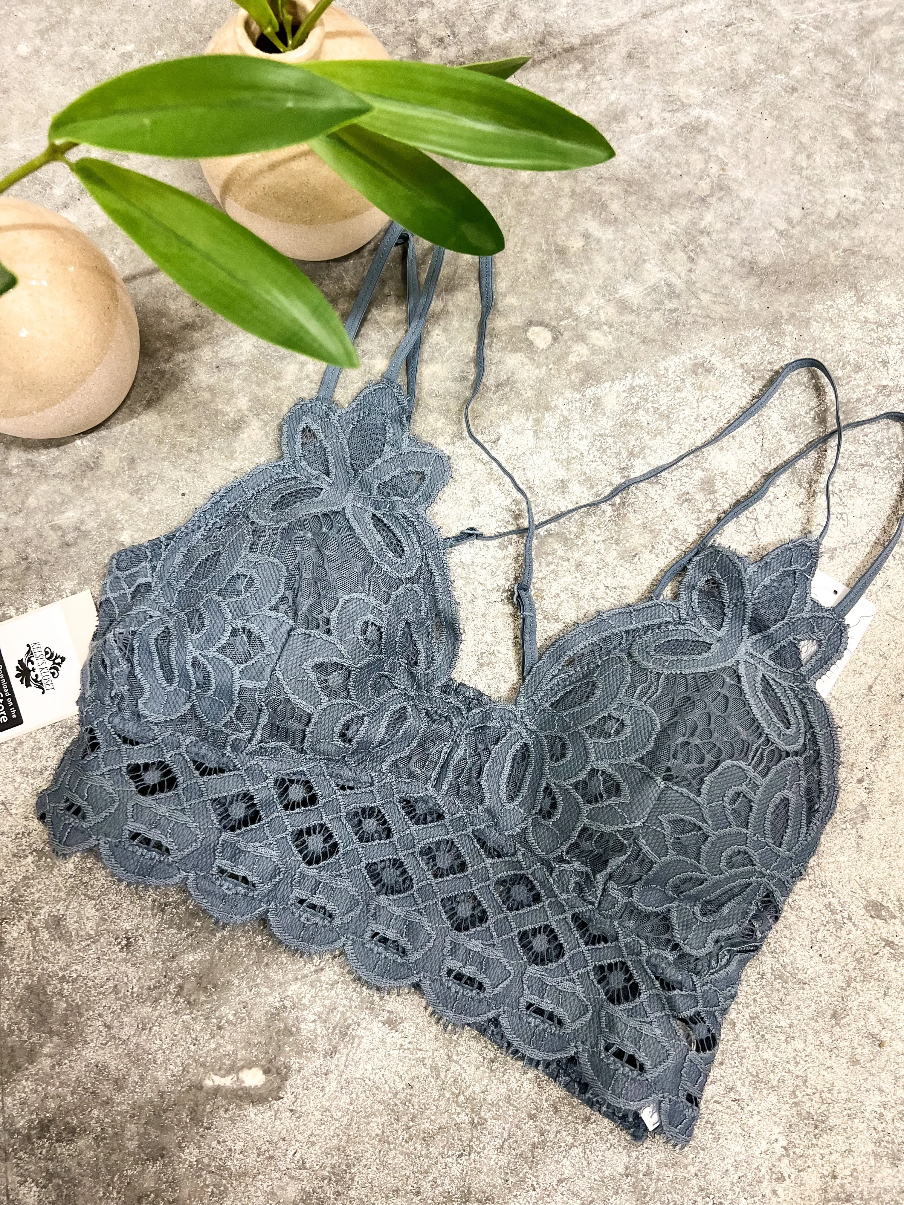 Ava Lace Strap Adjustable Bralette