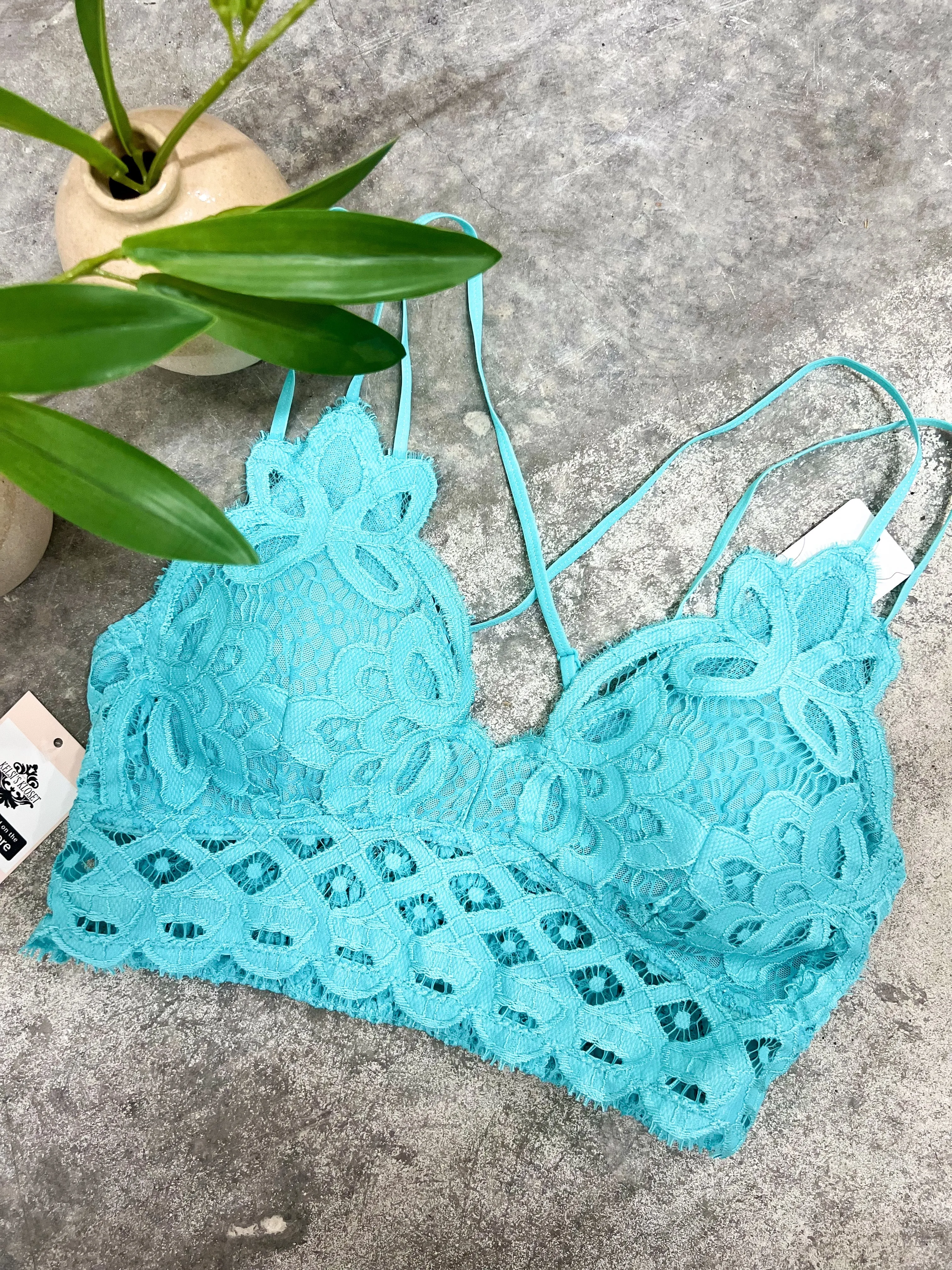 Ava Lace Strap Adjustable Bralette