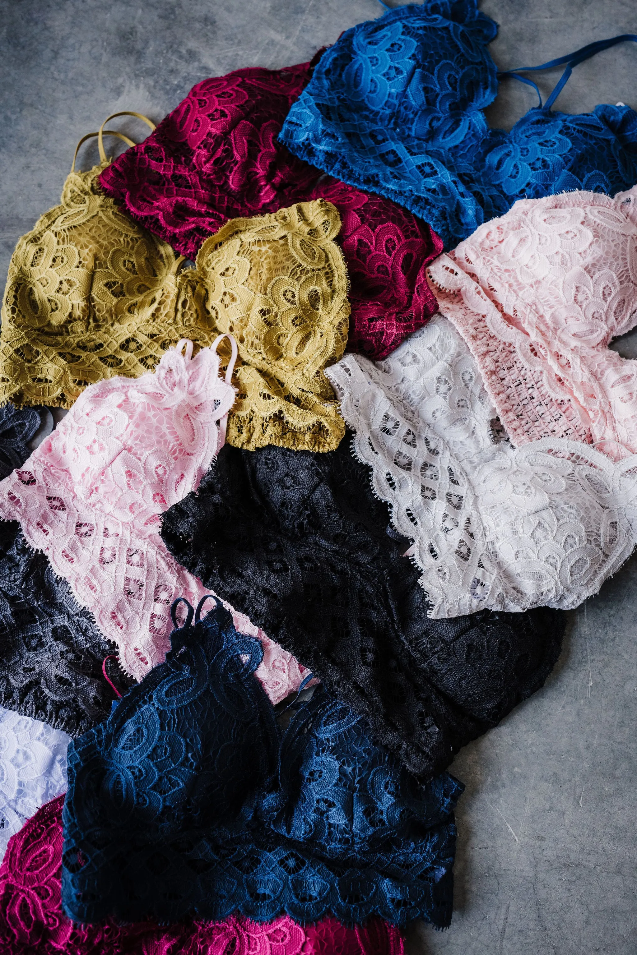 Ava Lace Strap Adjustable Bralette