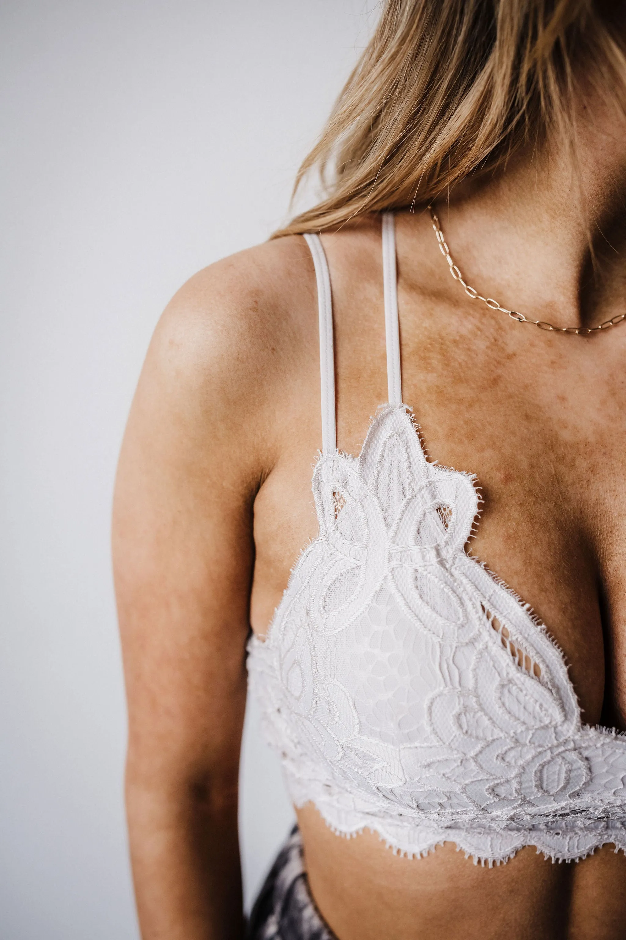 Ava Lace Strap Adjustable Bralette