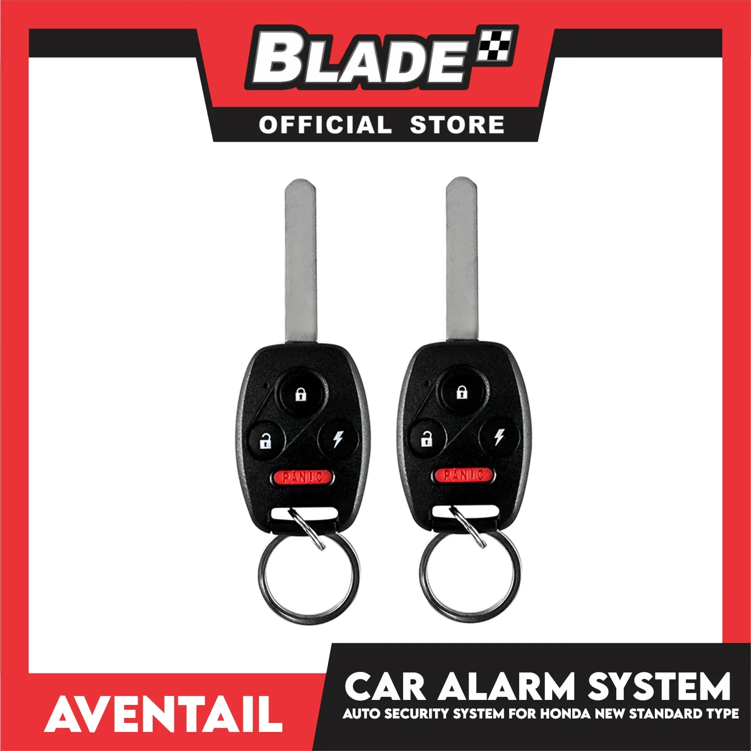 Aventail Car Alarm System Auto Security For Honda Standard Flip Type, Vehicle Alarm Security Protection System