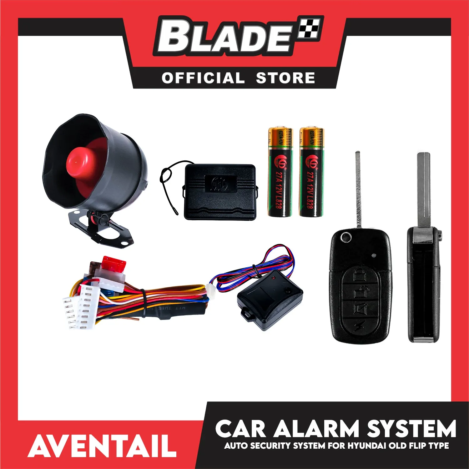 Aventail Car Alarm System Auto Security For Hyundai Old Flip Type, Vehicle Alarm Security Protection System