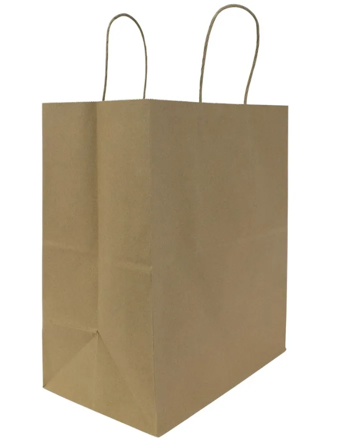 BAG PAPER SHOPPING KRAFT 13.9X15.9X9.3 KCK-LO-FPSB130
