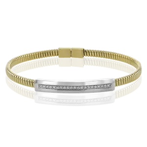 Bangle in 18k Gold with Diamonds