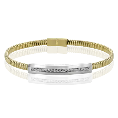 Bangle in 18k Gold with Diamonds