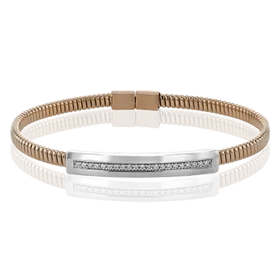 Bangle in 18k Gold with Diamonds