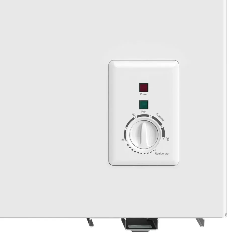 Baridi Freestanding Chest Freezer 199L with Thermostat - White - B